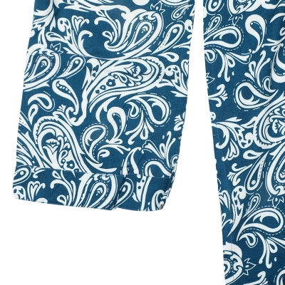 Picture of Teal and White Printed Kurti