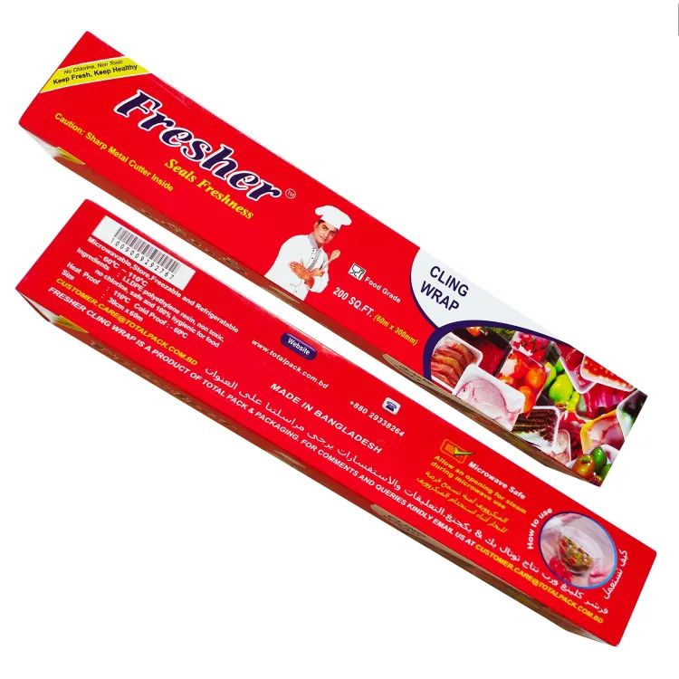 Picture of Fresher Plastic Vinyl Film 60m Roll The best food wrapping paper for keeping food fresh