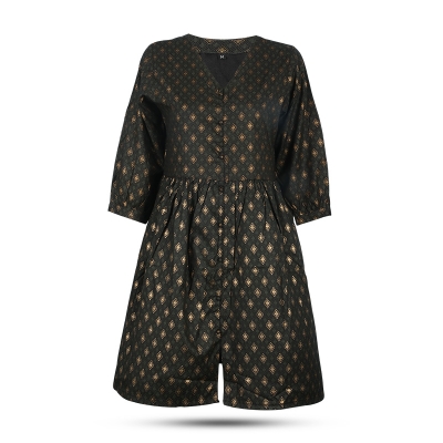 Picture of Bottle Green Kurti with afsan work