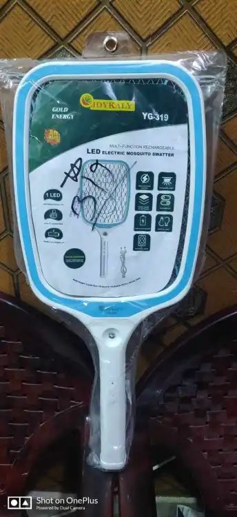 Picture of Joykaly YG-319 Multi-Function Rechargeable LED Mosquito Swatter Bat (Blue)