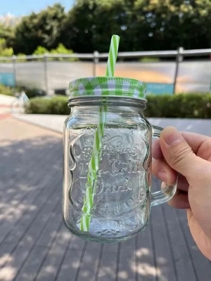 Picture of Juice Jar Juice Mug Mug with lid and straw BEST QUALITY