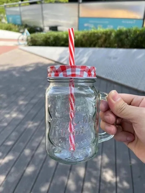 Picture of Juice Jar Juice Mug Mug with lid and straw BEST QUALITY