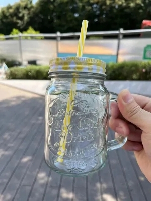 Picture of Juice Jar Juice Mug Mug with lid and straw BEST QUALITY