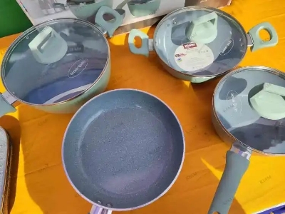 Picture of Kiam 7 Pcs Chromatic Ceramic Granite Cookware Set (Induction bottom)