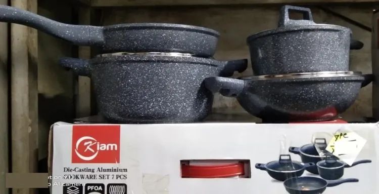 Picture of Kiam 7 Pcs Die-Casting Aluminum Cookware Set (INDUCTION)