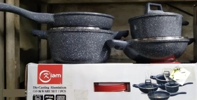 Picture of Kiam 7 Pcs Die-Casting Aluminum Cookware Set (INDUCTION)