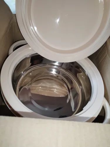 Picture of KIAM Flora Stainless Steel Designer Food Hot pot - 1700 ML (Silver)