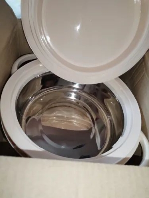 Picture of KIAM Flora Stainless Steel Designer Food Hot pot - 1700 ML (Silver)