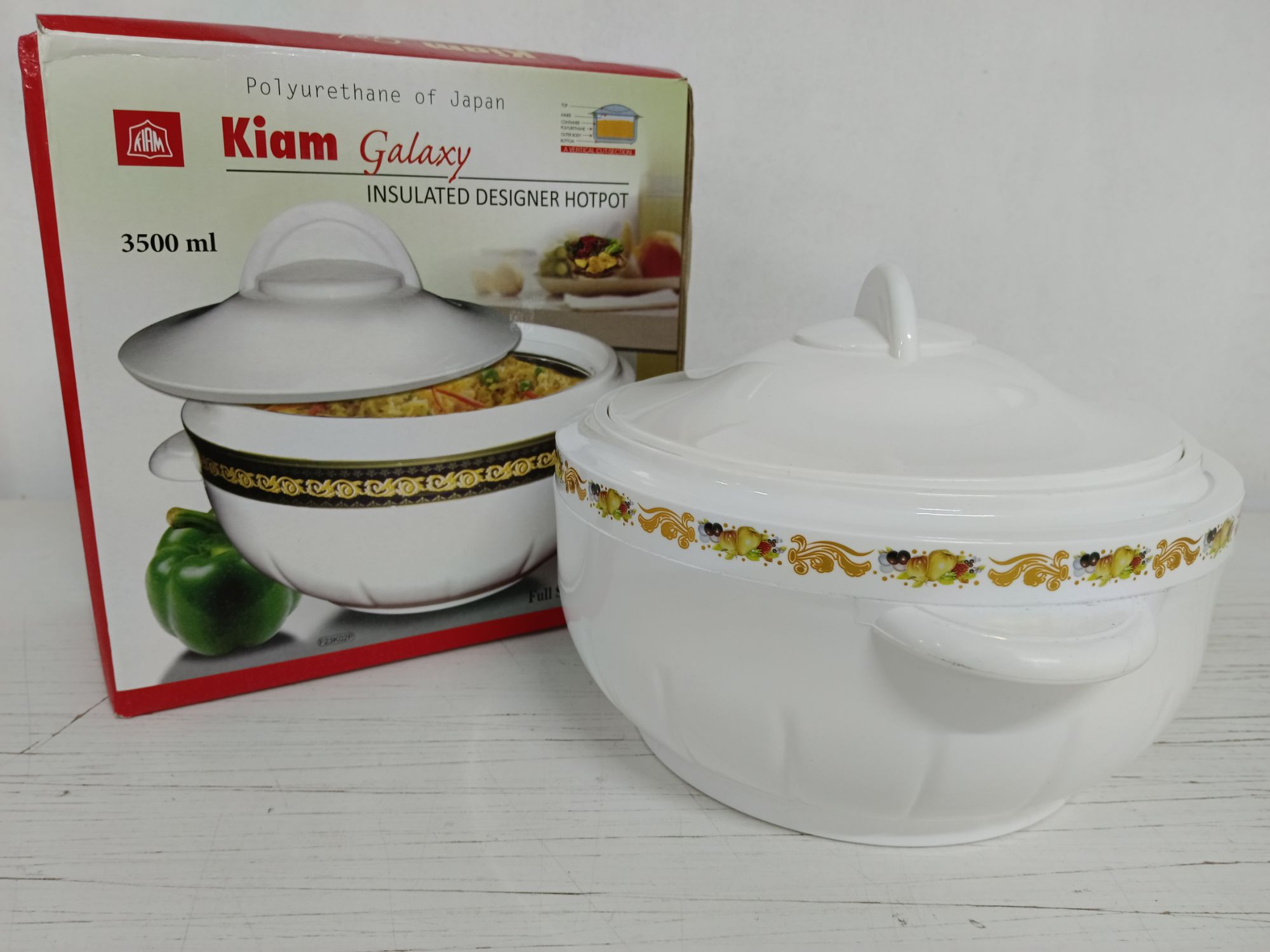 Picture of KIAM Galaxy Stainless Steel Food Hot pot - 3500 ML