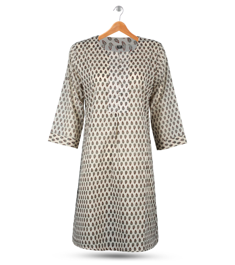 Buy Classic White Kurti    Online at Best Price