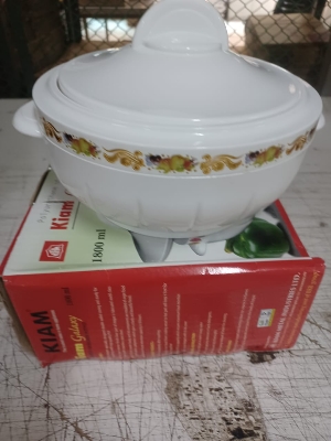 Picture of KIAM Galaxy Stainless Steel Food Hot pot - 900 ML (White)