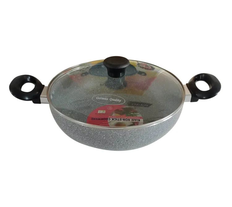 Picture of Kiam Marble Coated Karai With Glass Lid 22cm