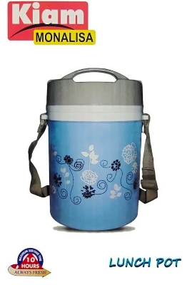 Picture of Kiam Monalisa Steel Hot Tiffin Carrier or Lunch Pot (Blue)
