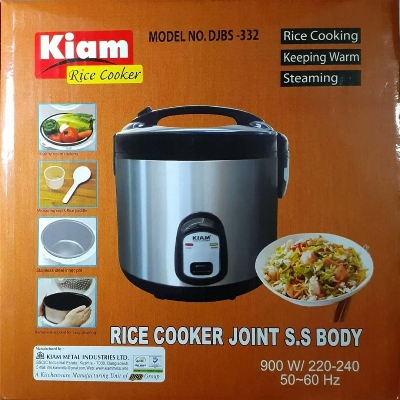 Picture of Kiam Rice cooker SS Delux (JB) (One SS Bati) Joint Body DJBS-332 1.8 Ltr.
