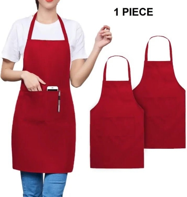 Picture of Kitchen Apron Size : 26X32 Inches (Mixed colors) (Red)