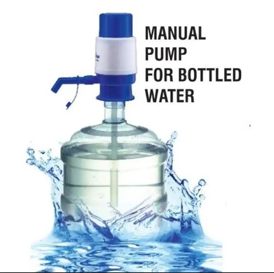 Picture of Manual Water Pump For Bottle - Easily Dispense Water From Bottles With This Manual Water Pump Dispenser - Providing Convenience For Your Home Or Office (Blue)