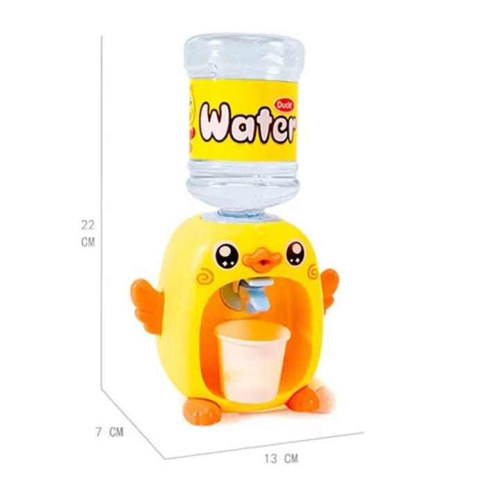 Picture of Mini Cute Simulation Duck Water Dispenser Set Toy Drinking Fountain Educational Game By Gift Corner Shopping (Yellow)