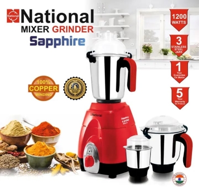 Picture of Mixer Grinder National SAPPHIRE 1200 WATTS MADE IN INDIA