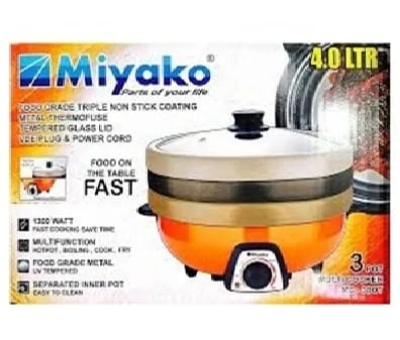 Picture of Miyako 4.0L 3 Pot Electric Curry Cooker MC-380T – Powerful 1300W Multifunctional Cooking Solution