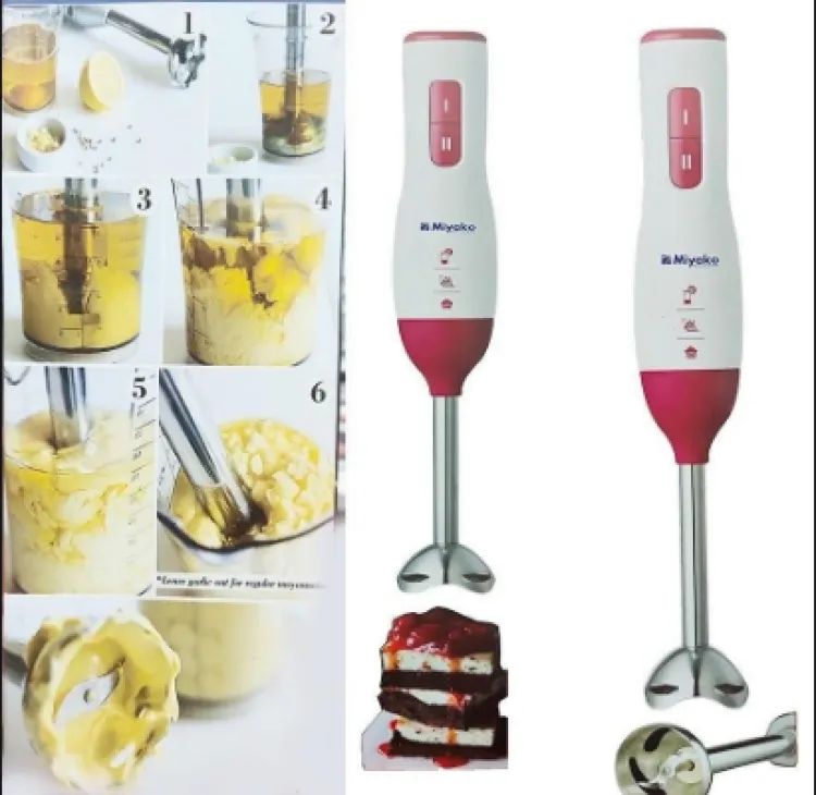 Picture of Miyako Electric Hand Blender/ Hand Mixer/ Egg Beater 750 watt HB-7705 High & Low Function