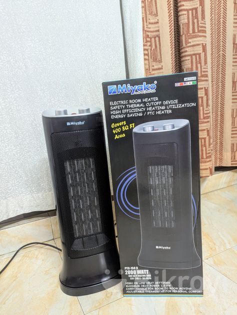 Picture of MIYAKO ELECTRIC ROOM HEATER (PTC-159 B) (Black)