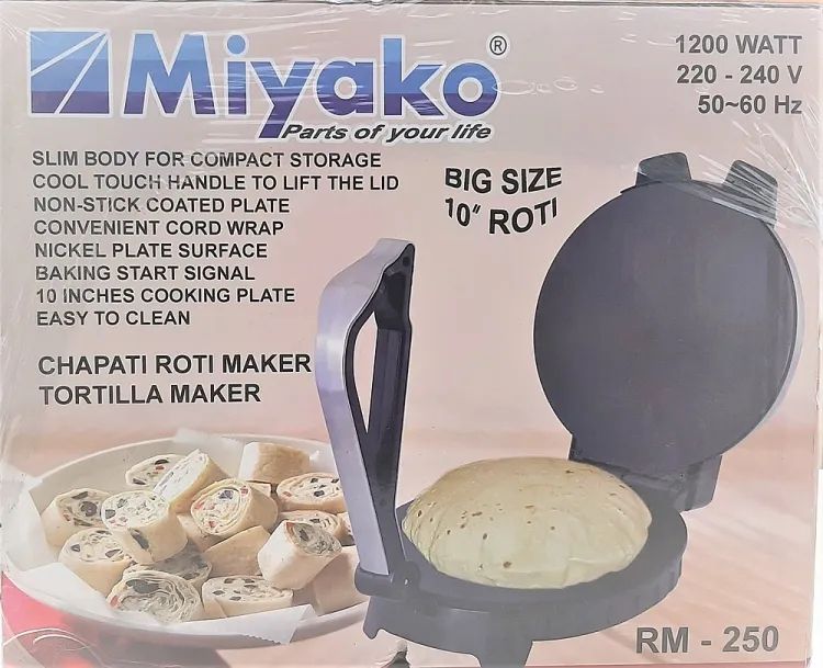 Picture of Miyako Electric Roti Maker RM-250 Big Size 10 inch (Silver)