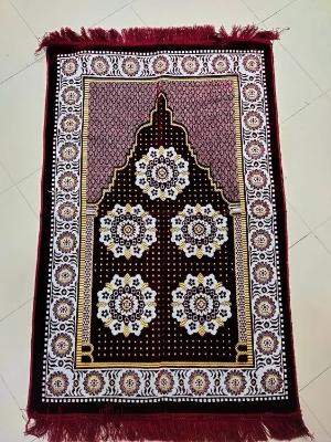 Picture of Multi-Colour Velvet Jaynamaz- Made in Turkey
