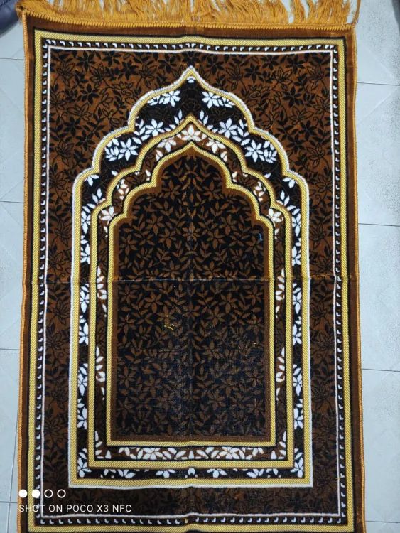 Picture of Multi-Colour Velvet Jaynamaz- Made in Turkey
