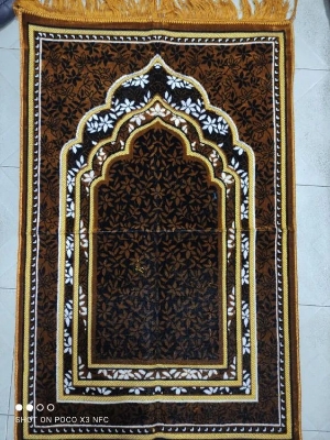 Picture of Multi-Colour Velvet Jaynamaz- Made in Turkey