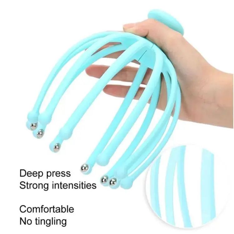 Picture of Octopus Head Massager /Octopus Scalp Stress Relax Care Head Massage,Tool For Man & Woman (Multicolor,Body)