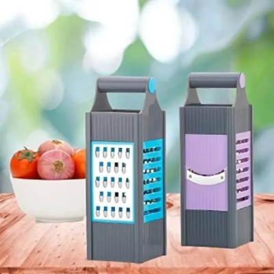 Picture of Plastic 4 in 1 Vegetable Slicer/Potato Chips Maker Grater with 4 Sides Vegetable Choppers-Potato Chips Maker Vegetable Potato Slicer