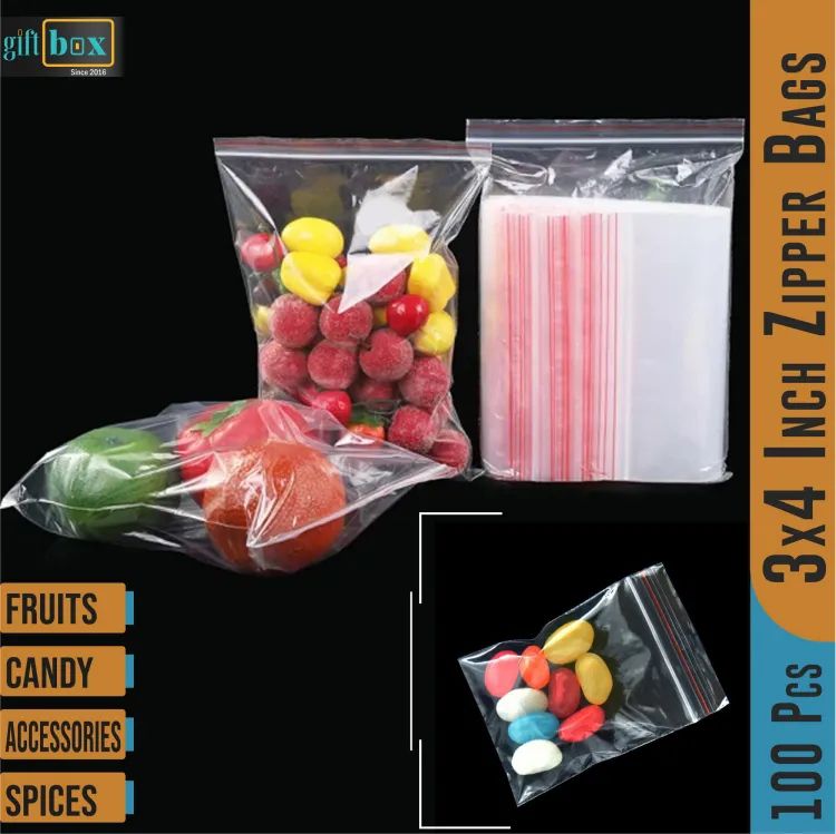 Picture of poly bag -3x4 ইঞ্চি (100 পিস) - poly bag