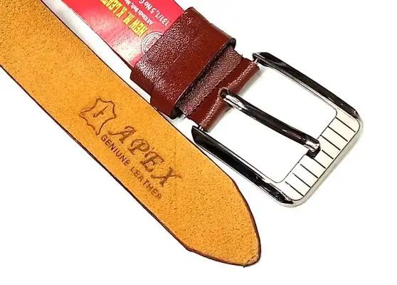 Picture of Single Part Leather Waist Formal Belt Brown and Black Colou (Multicolor,One size fits all)