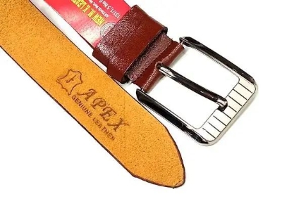 Picture of Single Part Leather Waist Formal Belt Brown and Black Colou (Multicolor,One size fits all)