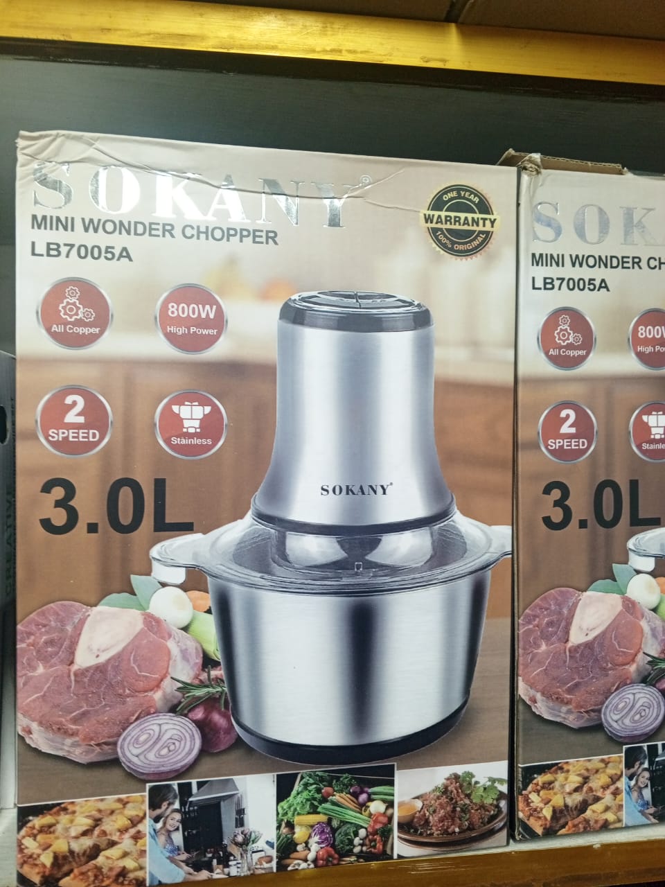 Picture of Sokany Mini Wonder Chopper LB7005A, an electric food processor.