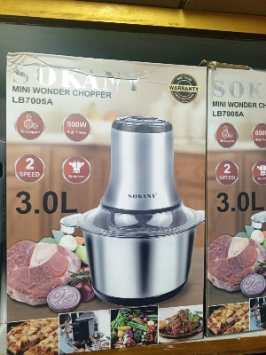 Picture of Sokany Mini Wonder Chopper LB7005A, an electric food processor.
