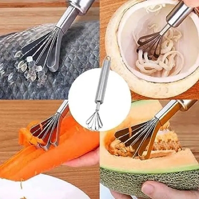 Picture of Stainless Steel High-strength corrosion-resistant Kitchen Fruit Tools Coconut Shaver Kitchen Fish Clean Scales Tools AccessoriesLow