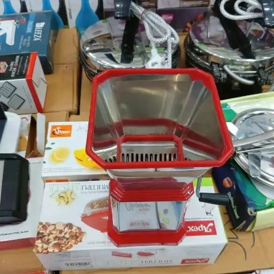 Picture of Stainless Steel Onion, Chilly, Dry Fruit and Vegetable Cutter Chopper (Red)