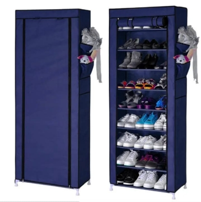 Picture of Steel Portable Multi Utility Shoe Rack - 9 Shelf