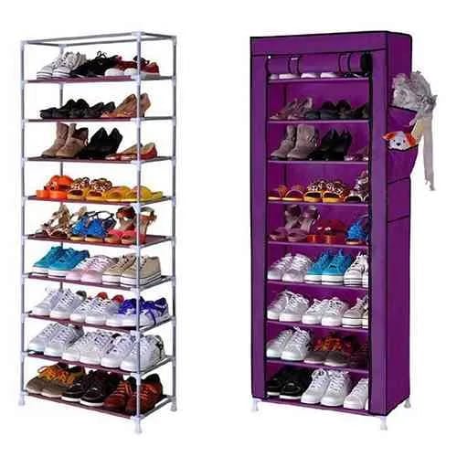 Picture of Steel Portable Multi Utility Shoe Rack - 9 Shelf
