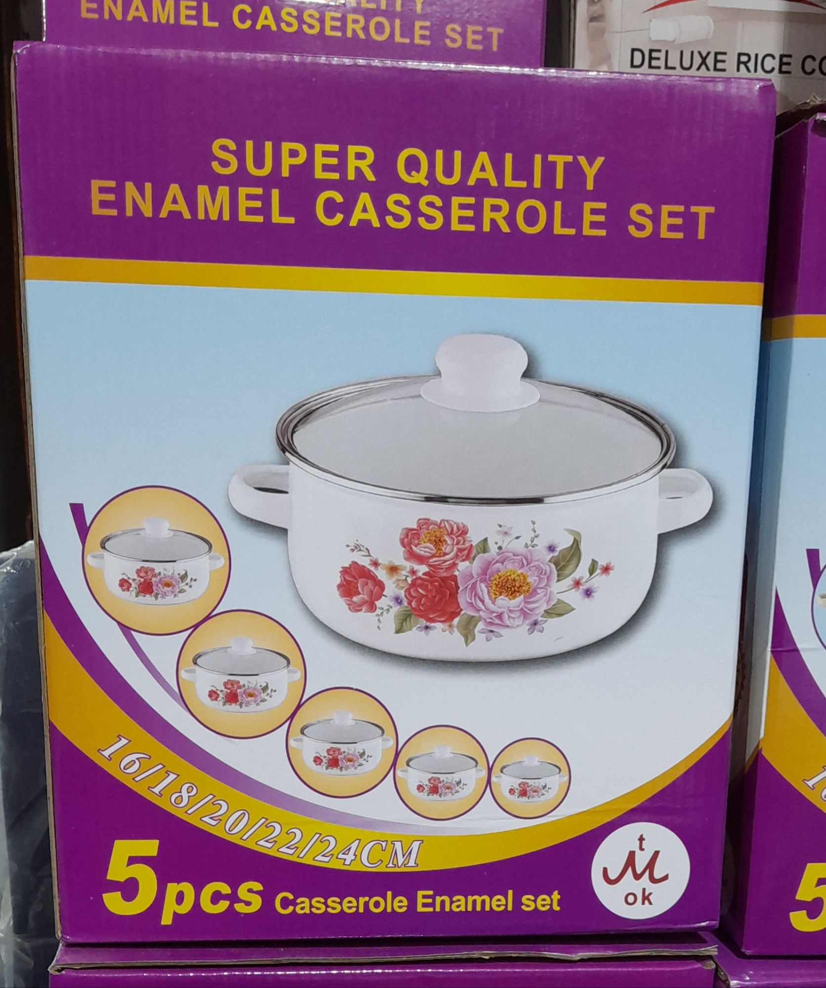 Picture of Super Quality Enamel Casserole Set.