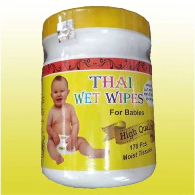 Picture of Thai Wet Wipes For baby 170 PCS (LARGE) (Yellow)
