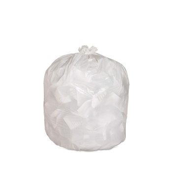 Picture of Transparent (16" X12") 100 PCS Trash Bag / Poly Bag / Garbage Bag / Moyla Felar Bag / Polibag (White)
