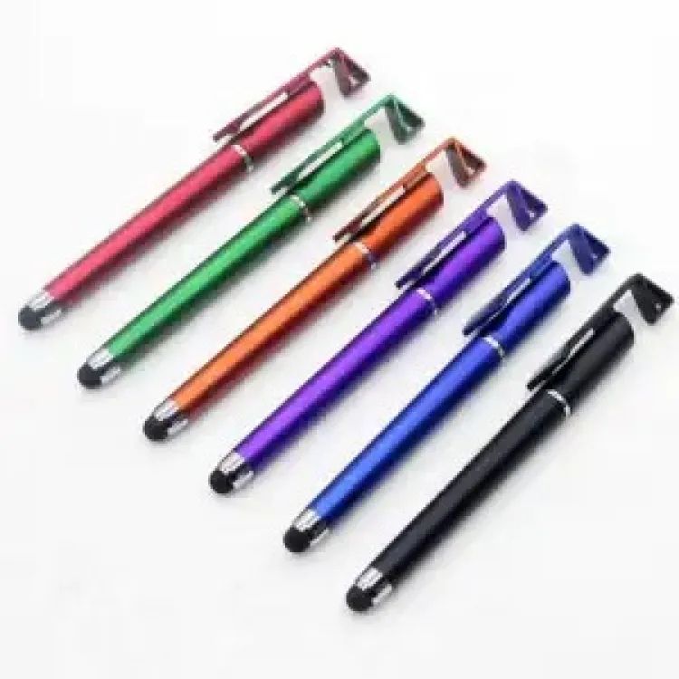 Picture of Universal 3 in 1 Capacitive Stylus Pen with Mobile Stand Holder 3pcs