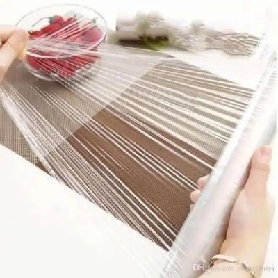 Picture of Vinyl Film Plastic Wrapping Paper Roll 60 meter Ideal food Wrapping paper for Keeping Food Fresh
