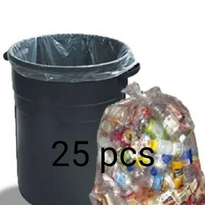 Picture of স্বচ্ছ (24 "x18") 25 পিস ট্র্যাশ ব্যাগ/পলি ব্যাগ/আবর্জনা ব্যাগ/ময়লা ফেলার ব্যাগ/পলিব্যাগ - dustbin (White)