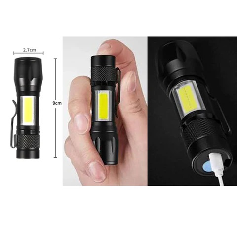 Picture of USB Torch Light -With out Zoom Light Black