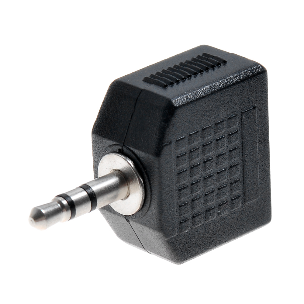 Picture of 3.5mm 1 to 2 Audio Duplicator Adapter - Black 1Ps Black