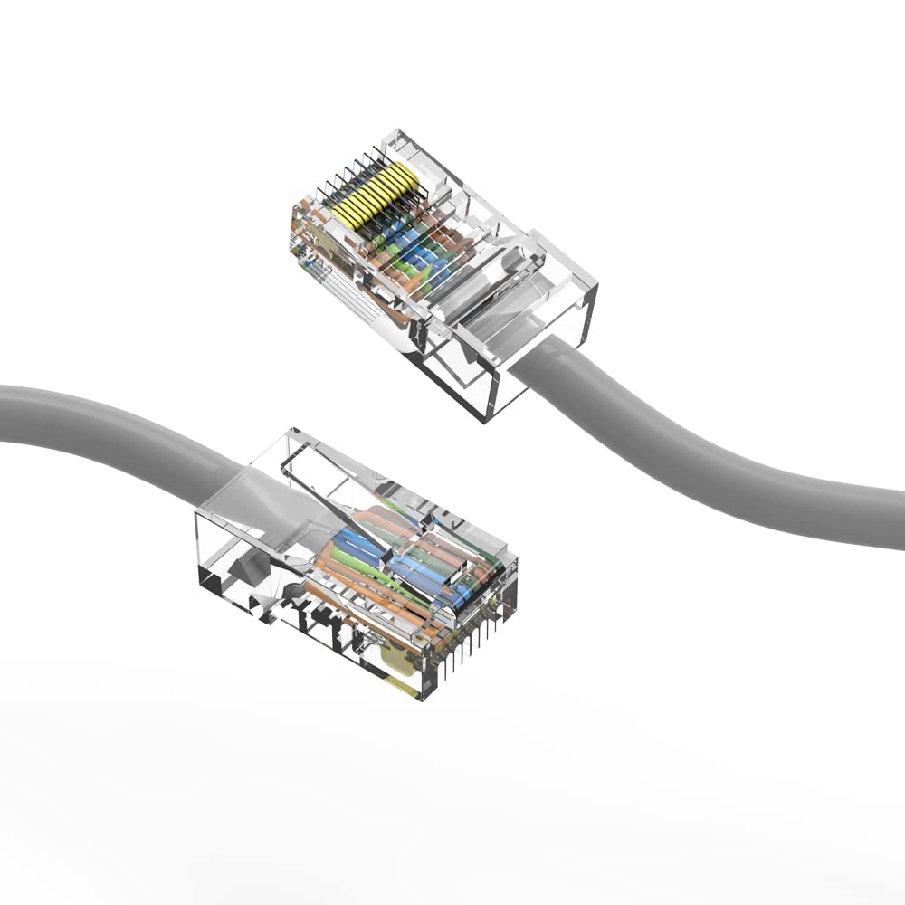 Picture of 5 Meter Cat 6 Gigabit Ethernet Cable Network Patch Cord Cable LAN Adapter Internet Copper Twisted Wire LAN Cable Plug Connector for Laptop Mac PC WIFI CC Camera Smart TV Box Android Multicolor