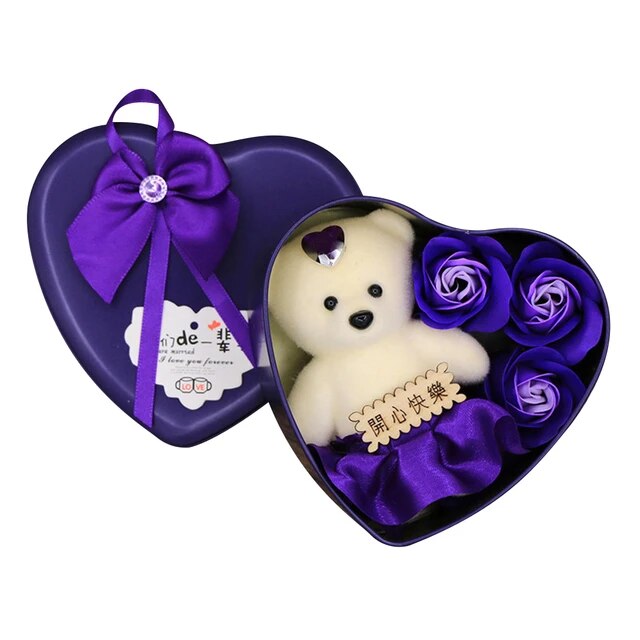 Picture of Purple color Love Box Valentine Day Best Love Gift for Girlfriend Purple